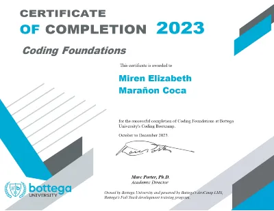 Diploma de Coding Foundations