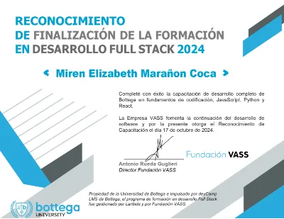 Diploma de Desarrollo Full Stack
